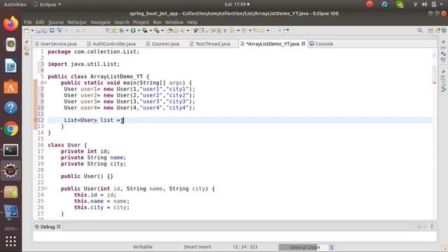How to add User Defined Object in ArrayList | Java ArrayList Example