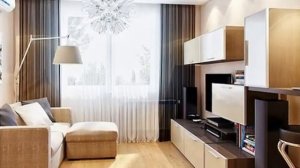 Дизайн узкой гостиной