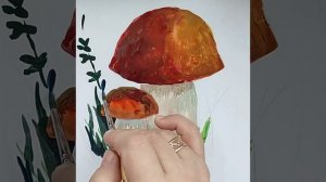 ГРИБЫ. Нарисуем грибочки гуашью.