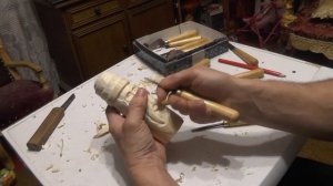 резьба по дереву, как сделать резной посох своими руками,объемная резьба по дереву часть 2