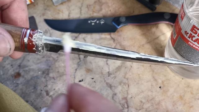 Проявление рисунка мокуме с помощью серной мази смотреть онлайн