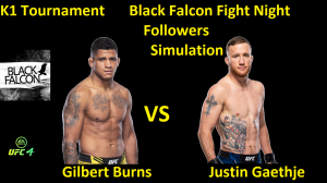 Гилберт Бёрнс против Джастина Гэтжи БОЙ В UFC 4/ K1 ТУРНИР