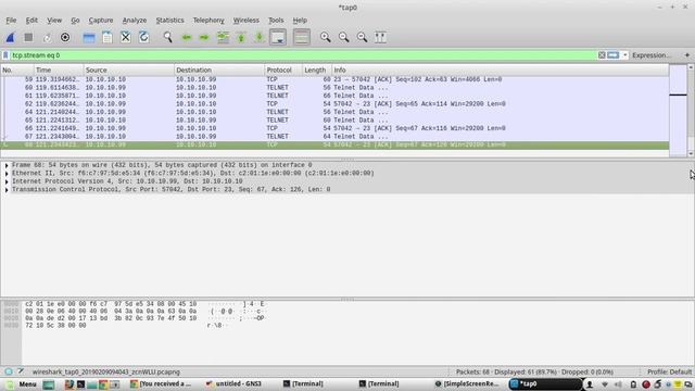 TELNET vs SSH explained with Wireshark packet capture | explain TCP header and IP header of Telnet смотреть онлайн