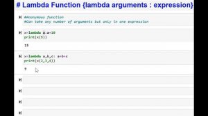 Lambda Function in Python | Explained With Examples in two minutes | Learn Python