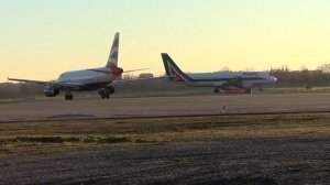 Evening Traffic at Milan Linate Airport