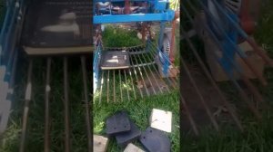 Робота грохота на картофелекопалке