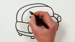 Рисуем фломастерами. Простой милый рисунок. Рисование для детей