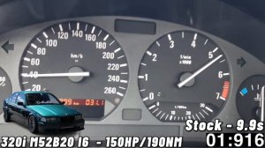 BMW 3 Series E36 (0-100 KM/H) (0-60 MPH) ACCELERATION BATTLE