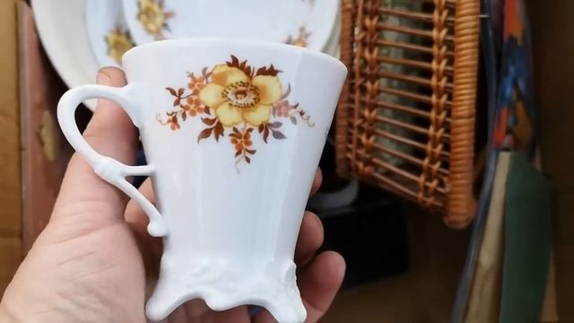 Опять ИДЁМ на БАРАХОЛКУ в ГЕРМАНИИ! АНТИКвариат, ФАРФОРовая посуда! ХРУСТАЛЬ и КЕРАМИКА! Винтаж