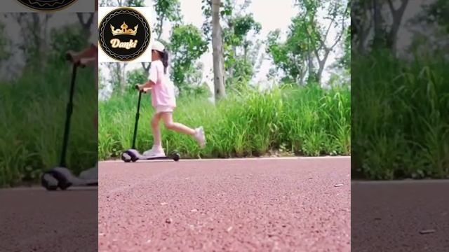 Детский самокат Danki M Power от 2-5лет широкие колеса с подсветкой, регулируемый руль смотреть онлайн