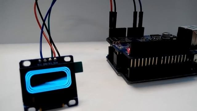 Монохромный OLED графический дисплей для Arduino 128x64