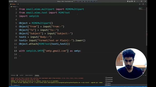 Build a Python Mail Sending Project| Simple Python Project