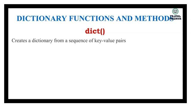 Chapter 2 Python Revision Tour 2 | Part 6 | Dictionaries in Python | Class 12 CS | CBSE New Syllabu