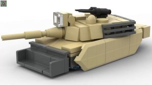 Мини танк M1A2 Abrams из Лего