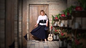 Юбка плиссе "Мечта". Идеальные юбки больших размеров, от 50 до 72! Купить можно на happy-fashion.ru