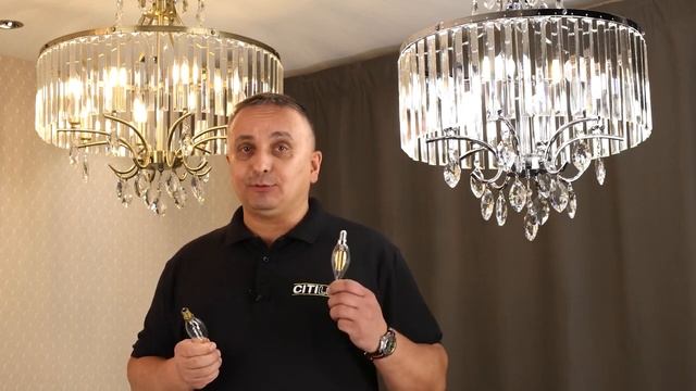 Коллекция хрустальных люстр в стиле современной классики CITILUX ИНГА CL335