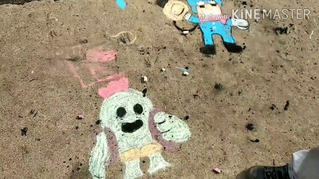 Рисуем мелками персонажей Brawl stars??? смотреть онлайн