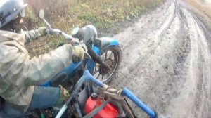 Осенний прохват на Мотоцикле Урал с коляской: Часть 1 | Поломались в поле || Motorcycle Ural