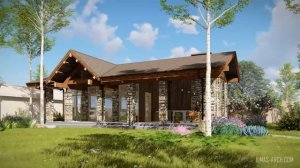 Дизайн беседки в стиле шале