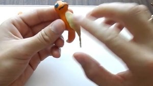 как слепить из пластилина покемона чармандера Charmander from plasticine