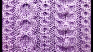 Жгуты спицами. Узор для шапочки.