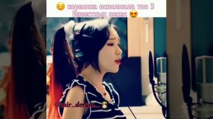 Кореянка исполнила топ 3 Известных песен