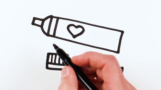 Рисуем фломастерами. Простой милый рисунок. Рисование для детей смотреть онлайн