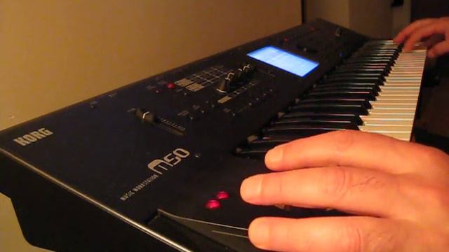 Korg M50 Hammond Organ programming attempt #1 смотреть онлайн
