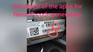 Renault Scenic II how to get radio code