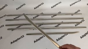 Отсечки окон (хром молдинги) Toyota Land Cruiser 200 2008-2015. Качество. Нерж сталь