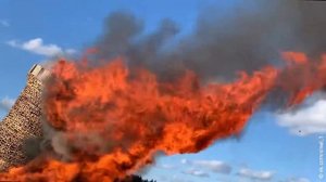 Сожжение макета Бастилии в арт-парке "Никола-Ленивец"