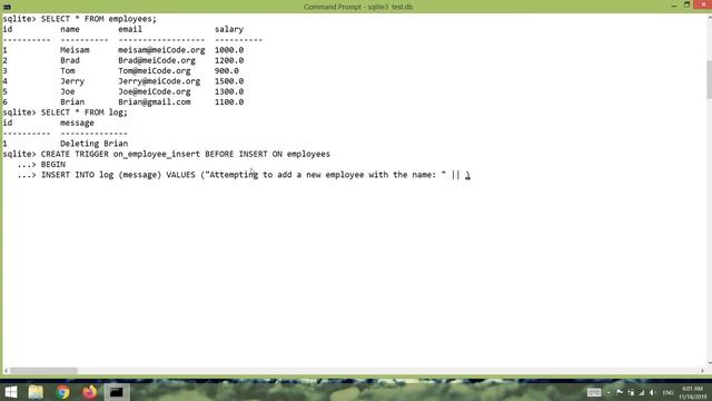 Triggers   Create and Manage SQLite Databases From Scratch