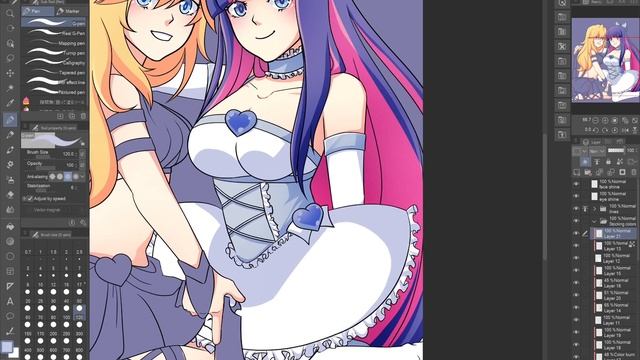Panty and Stocking Speed Paint смотреть онлайн