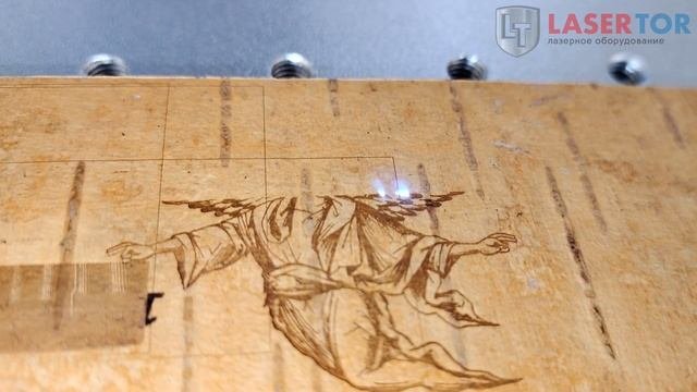 Маркировка лазерным маркером бересты