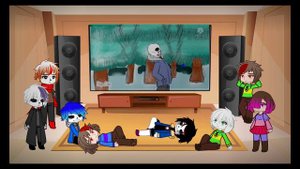 Glitchtale(Undercheat) реакция Glitchtale на Dust Adventure. (Часть4)