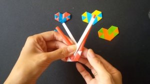 How To Make Heart Straw | Heart Paper - Origami Tutorial