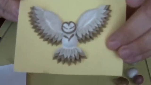 Брошь "Сова" из полимерной глины