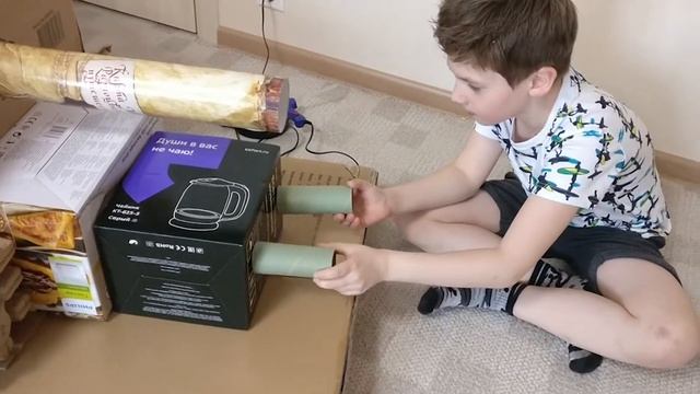 Танк своими руками - Как сделать танк из коробок и картона смотреть онлайн