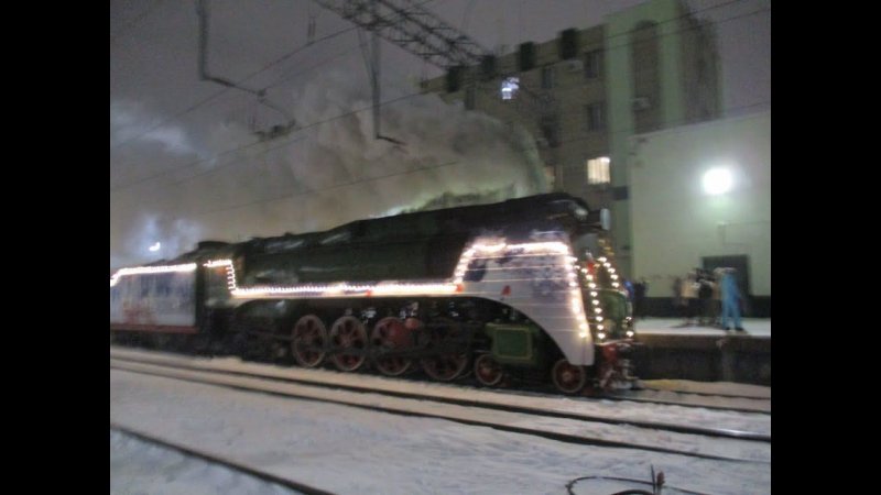 Поезд Деда Мороза в Саратове ⛄☃️❄️