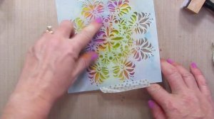 Alcohol Ink Background with Stencils Part One with Catherine Pooler