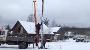Монтаж опоры, прокладка СИП-провода, выполнение ТУ Ленэнерго