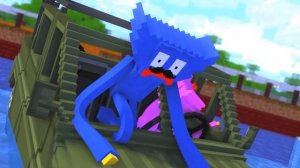 Monster School : Fat Huggy Wuggy All Episode - Minecraft Animation