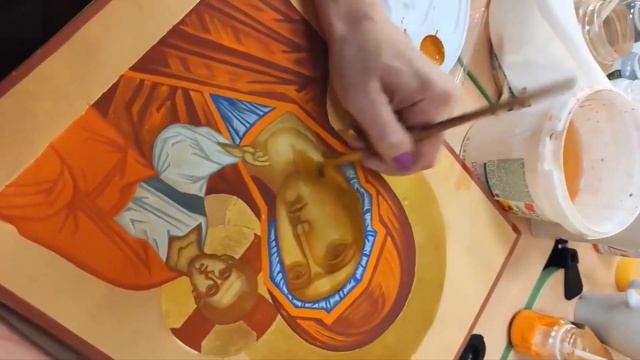 Ученики продолжают работать над первой иконой смотреть онлайн