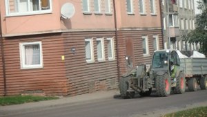 CLAAS SCORPION 7055 с прицепом