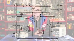 Стабилизатор с малым падением напряжения  ADP667