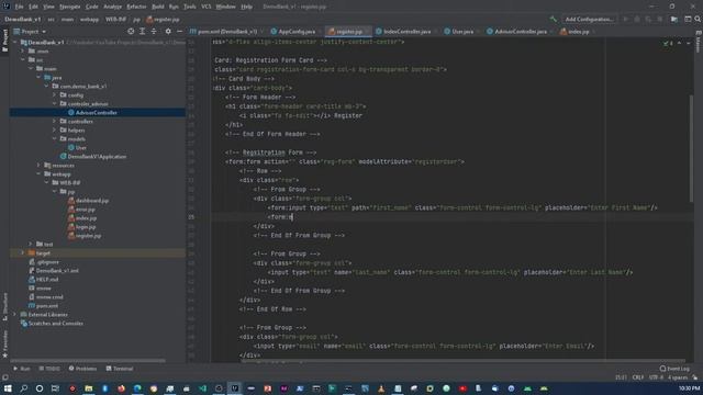 17 DEMO ONLINE BANKING APP WITH SPRING BOOT FORM VALIDATIONS WITH SRPINGBOOT смотреть онлайн