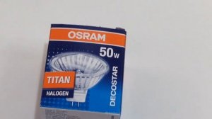 OSRAM 46870 WFL DECOSTAR 51S TITAN 50W GU5.3 12V, обзор галогенной лампы