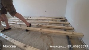 Полы Без Скрипа на Анкерах, лагах и фанеры. Настройка регулируемых лаг.