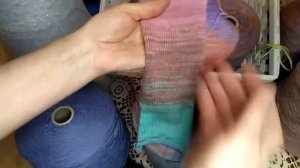 Обзор пряжи Меринос/альпака Stampa Luna, цвет фиолетовый-оранжевый-желтый от dompryazhi.ru