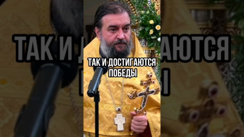 Так и достигаются победы. Отец Андрей Ткачёв